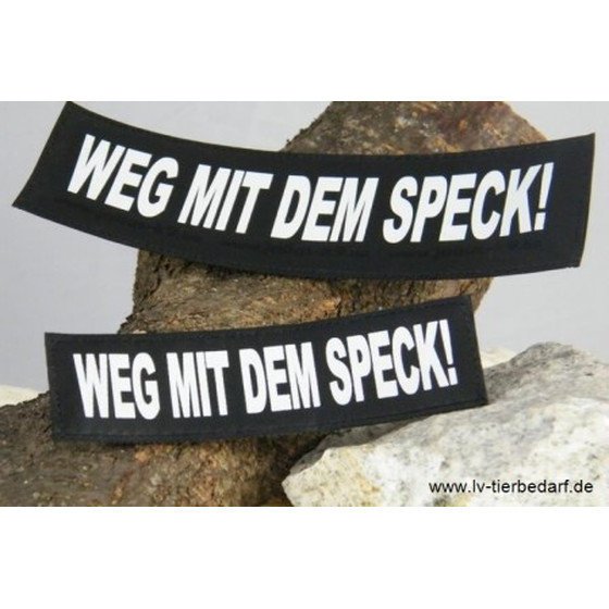 Julius K9 Logo Klettsticker groß M-Z – WEG MIT DEM SPECK!