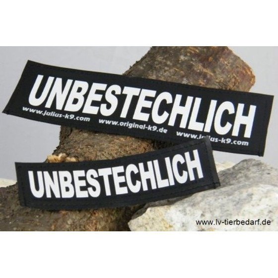 Julius K9 Logo Klettsticker groß M-Z – UNBESTECHLICH