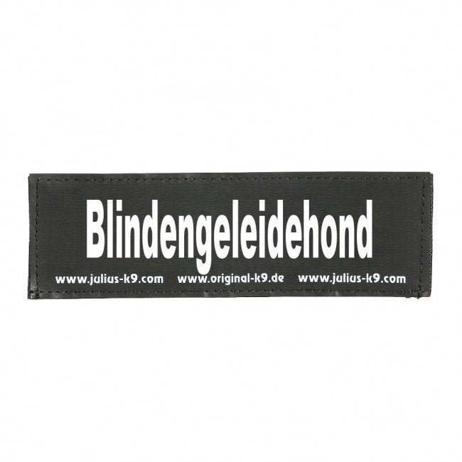 Julius K9 Logo Klettsticker groß A - F – Blindengeleidehond