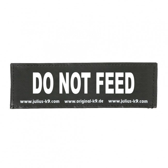 Julius K9 Logo Klettsticker groß A - F – DO NOT FEED