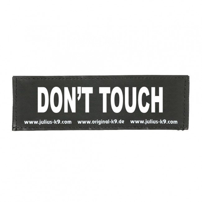 Julius K9 Logo Klettsticker groß A - F – DON'T TOUCH
