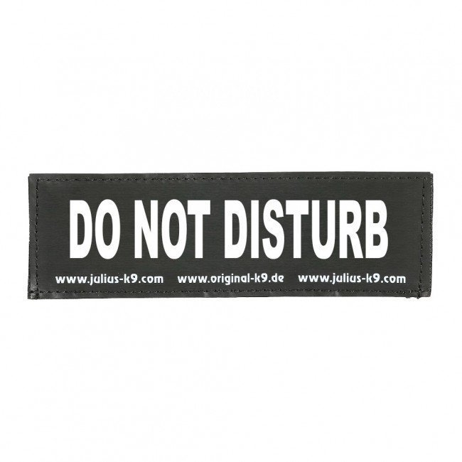 Julius K9 Logo Klettsticker groß A - F – DO NOT DISTURB