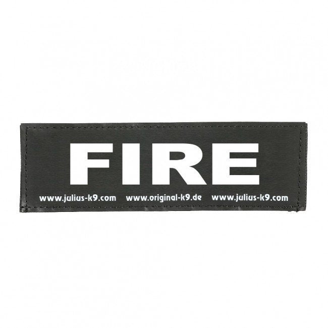 Julius K9 Logo Klettsticker groß A - F – FIRE