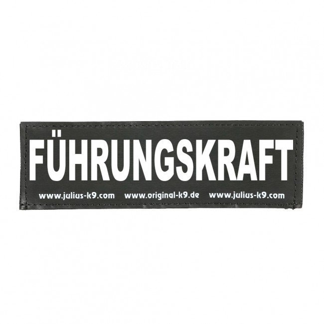Julius K9 Logo Klettsticker groß A - F – FÜHRUNGSKRAFT