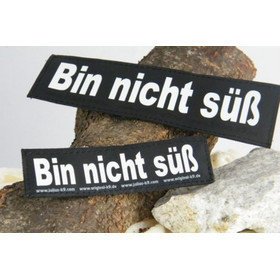 Julius K9 Logo Klettsticker groß A - F – BIN NICHT SÜSS