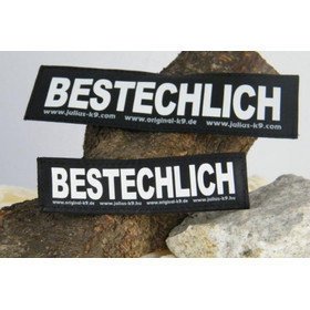 Julius K9 Logo Klettsticker groß A - F – BESTECHLICH