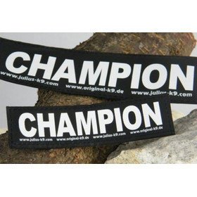 Julius K9 Logo Klettsticker groß A - F – CHAMPION