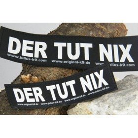 Julius K9 Logo Klettsticker groß A - F – DER TUT NIX