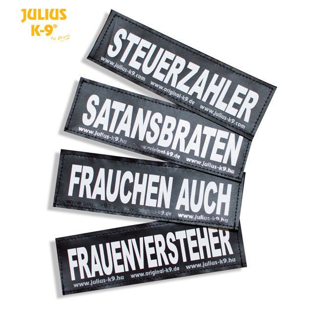 Julius K9 Logo Klettsticker groß M-Z – MEDICAL ALERT