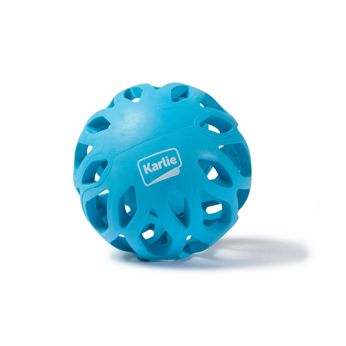 Karlie Gitterspielball Koko aus Gummi – ø: 11 cm blau