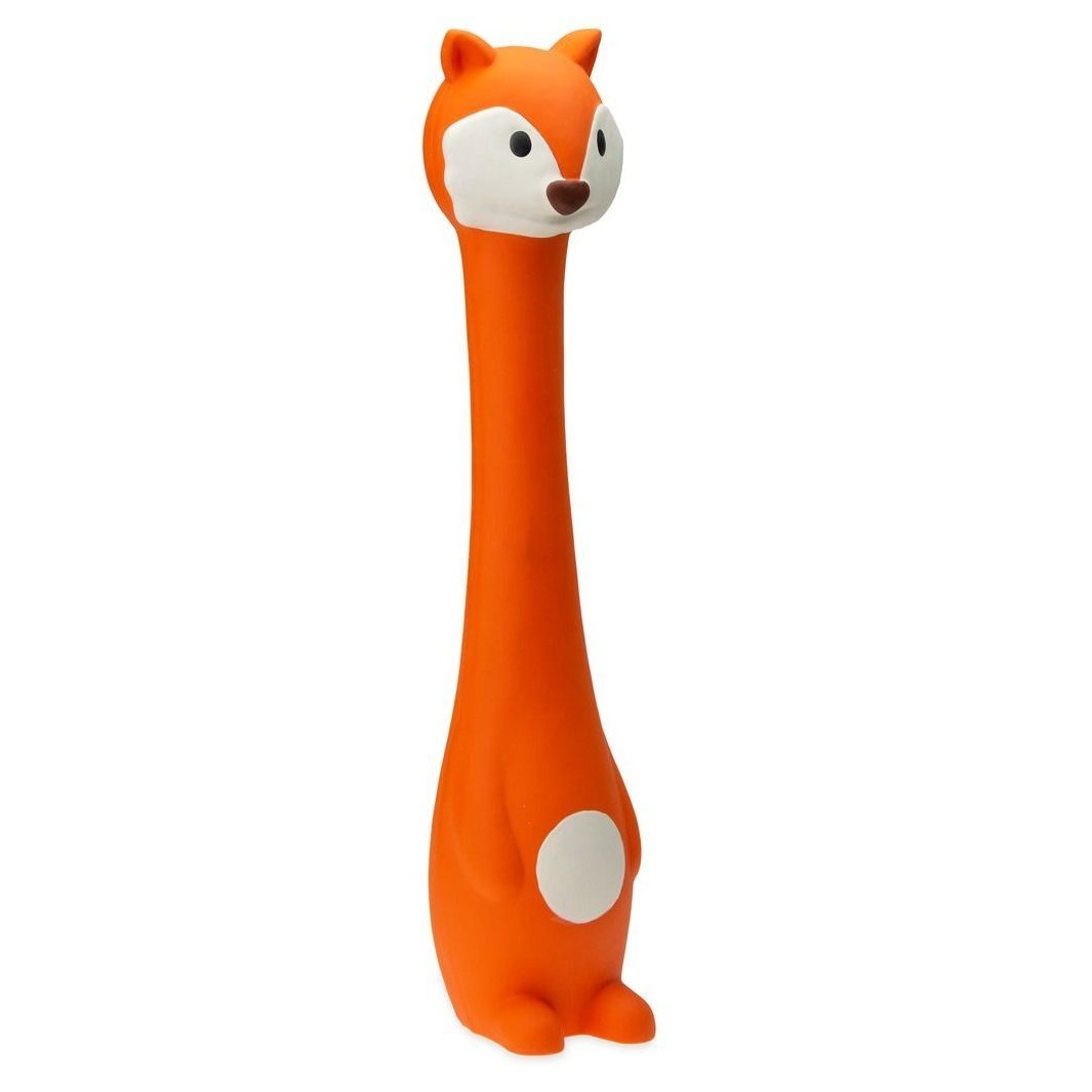 Latextiere für Hunde – Fuchs - 40 cm - orange