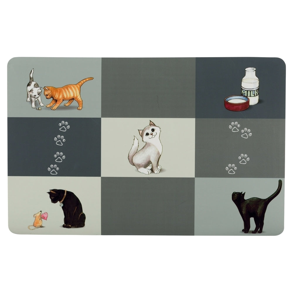 Katzen Napfunterlage Patchwork Cat