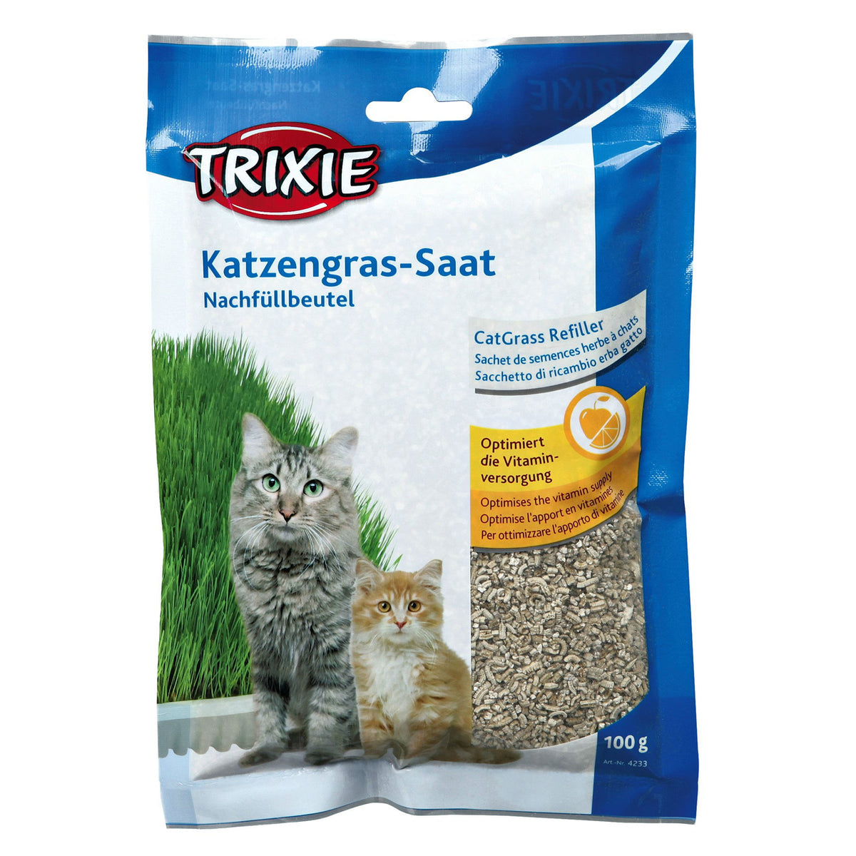 Katzengras Soft gras selber ziehen – Nachfüllbeutel, ca. 100 g