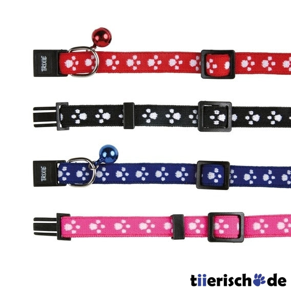 Katzenhalsband mit Pfotenaufdruck