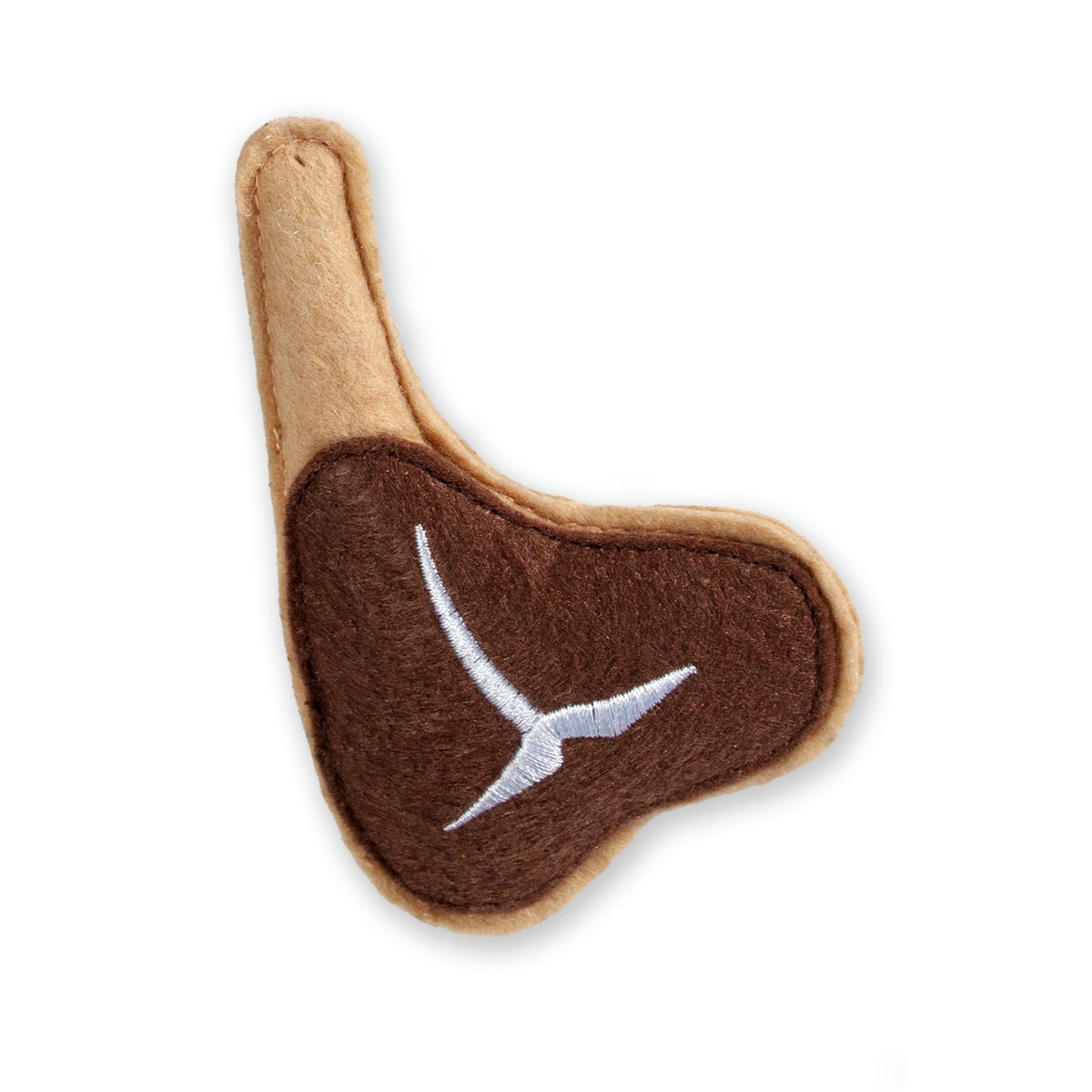 Katzenspielzeug aus Textil – T-Bone - L: 8 cm