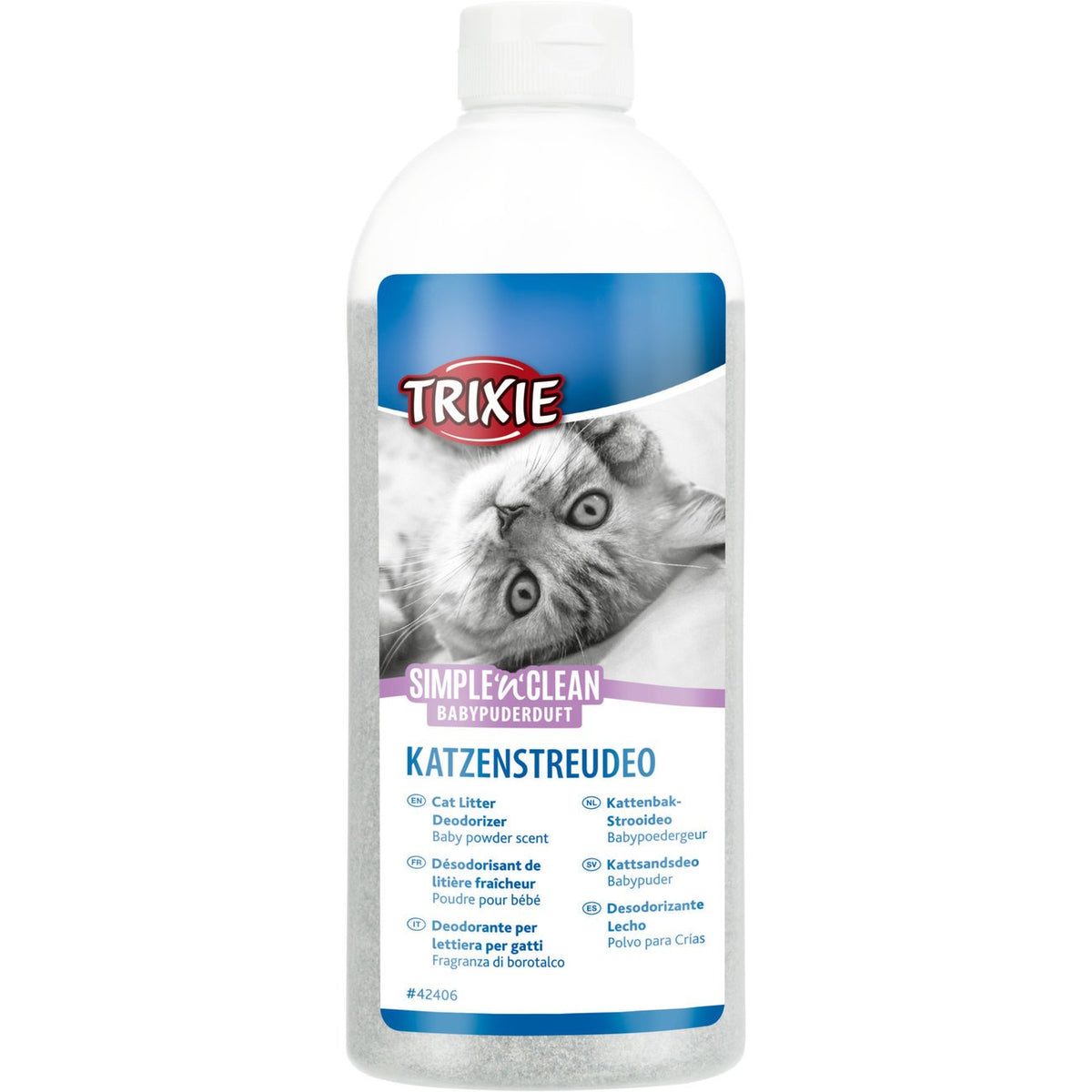Simple Clean Katzenstreudeo – Babypuderduft, 750 g