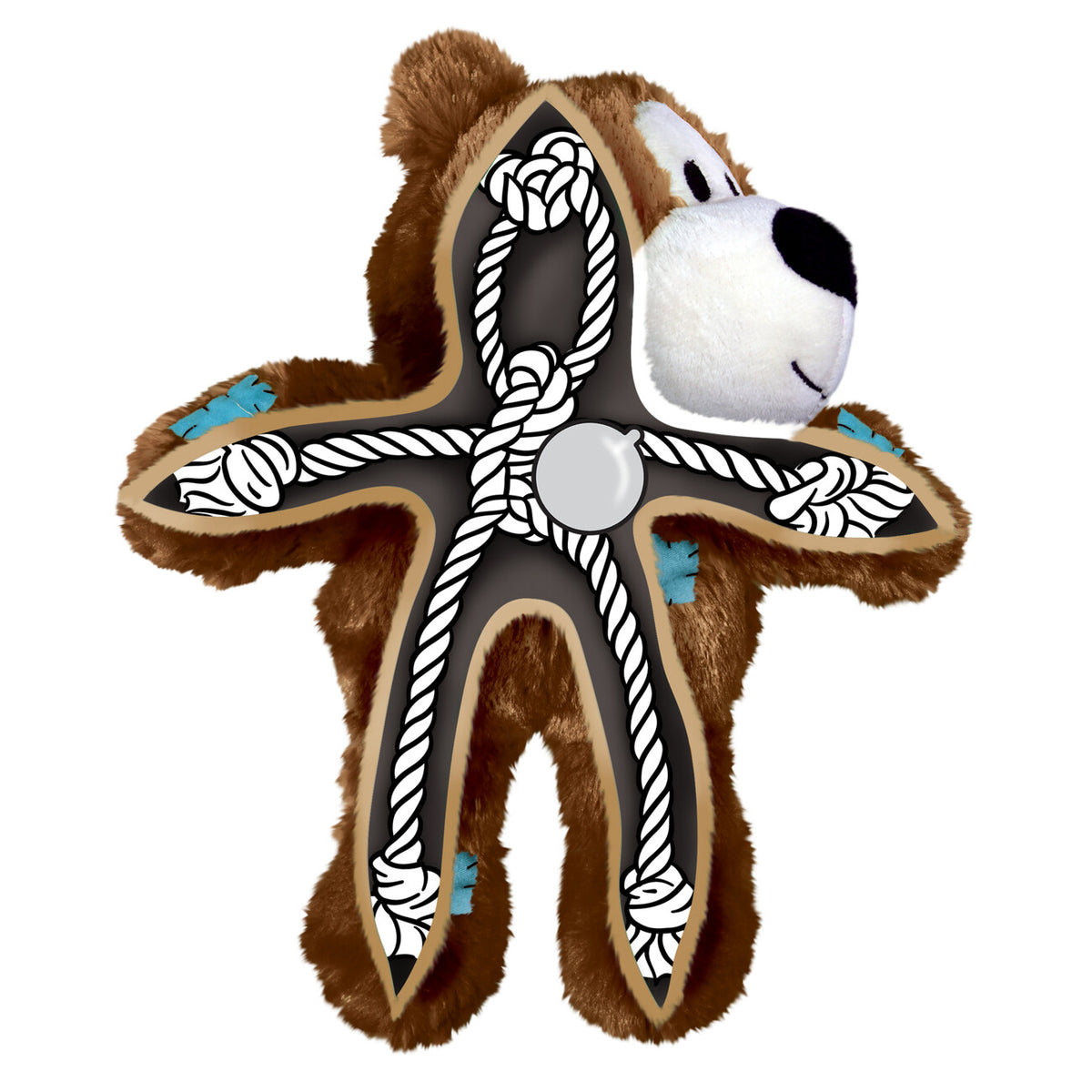 Wild Knots Sport Bear Schiedsrichter - Robustes Hundespielzeug mit WM-Flair – Schiedsrichter