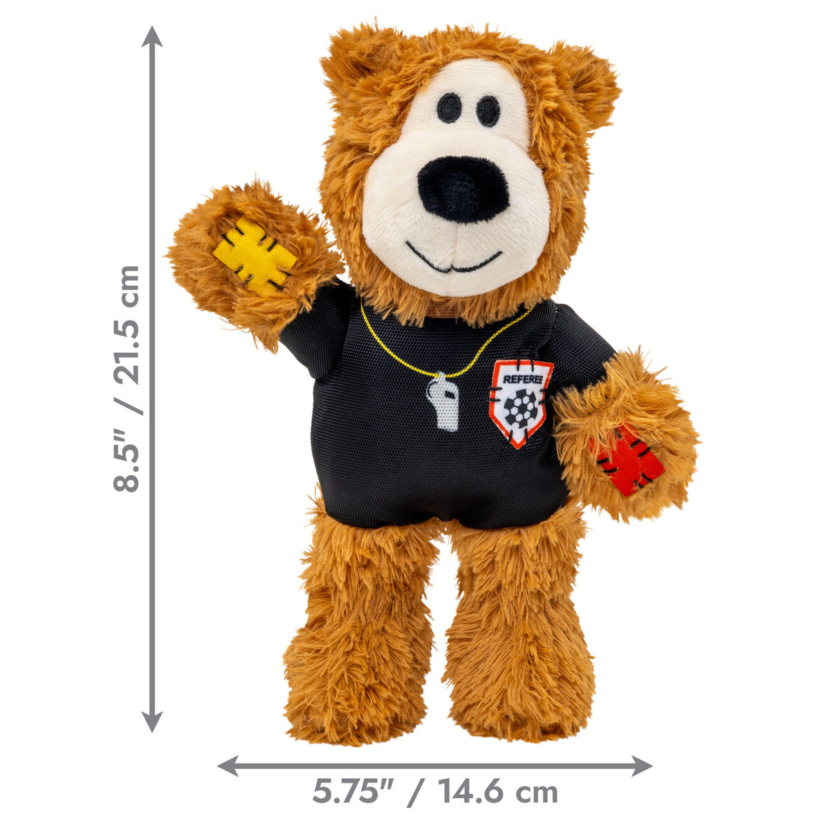 Wild Knots Sport Bear Schiedsrichter - Robustes Hundespielzeug mit WM-Flair – Schiedsrichter