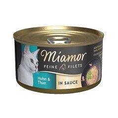 Miamor Feine Filets Dosen Katzenfutter – Thunfisch & Huhn 24x85g