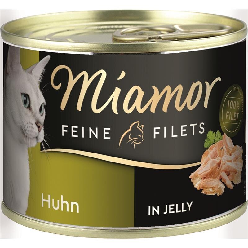 Miamor Feine Filets Dosen Katzenfutter – Huhn 12x185g