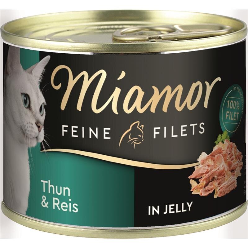 Miamor Feine Filets Dosen Katzenfutter – Thunfisch & Reis 12x185g