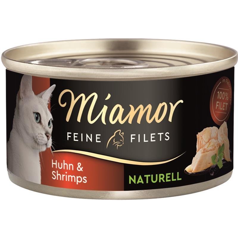 Miamor Feine Filets Naturelle – Huhn & Shrimps 24x80 g