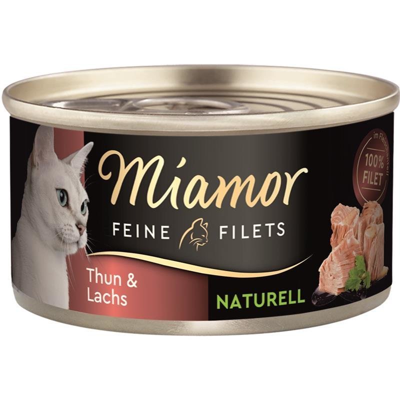 Miamor Feine Filets Naturelle – Thunfisch & Lachs 24x80 g