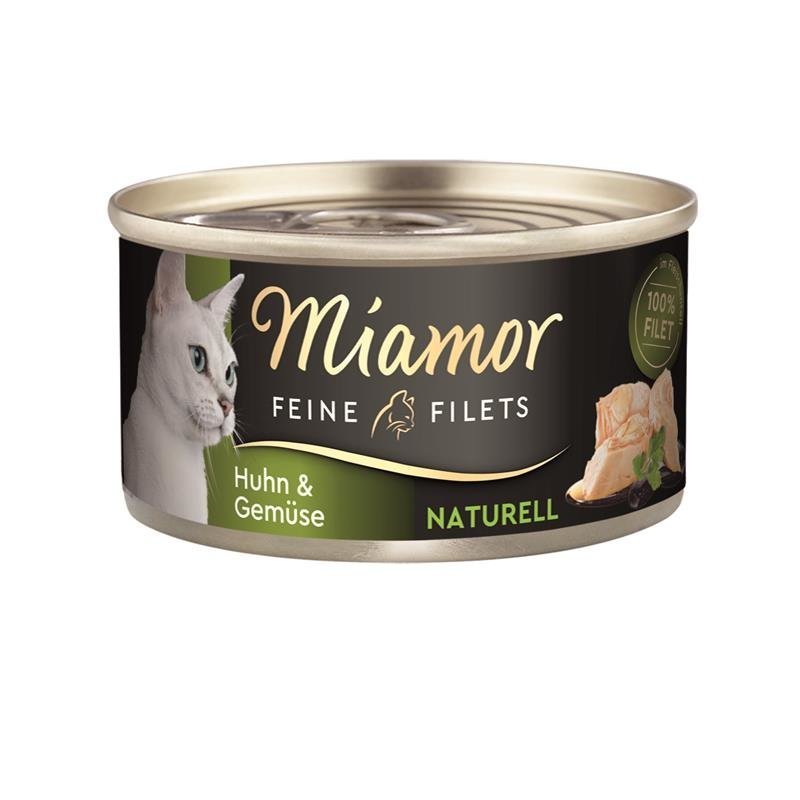 Miamor Feine Filets Naturelle – Huhn & Gemüse 24x80g