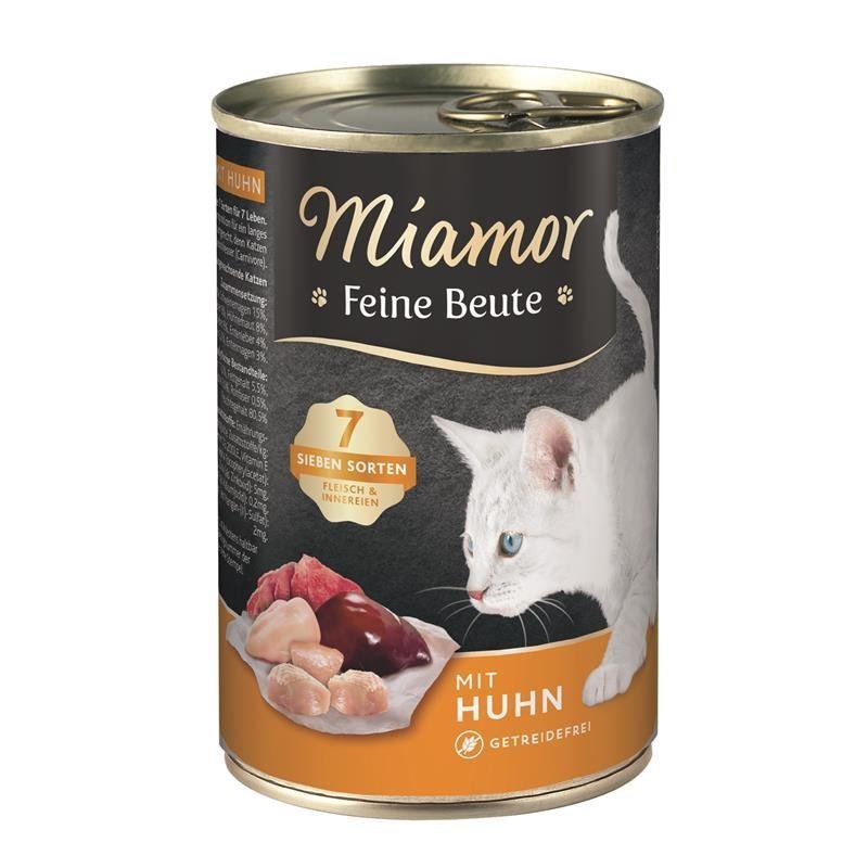 Katzen Futter in Dose Feine Beute – Huhn 12x400g