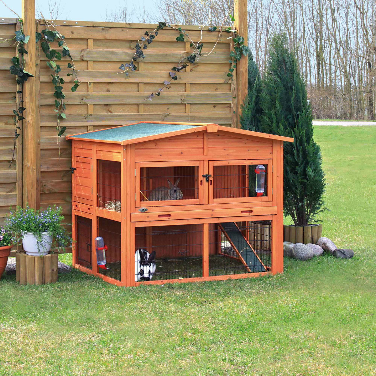 TRIXIE Kaninchenstall XL mit Freilaufgehege