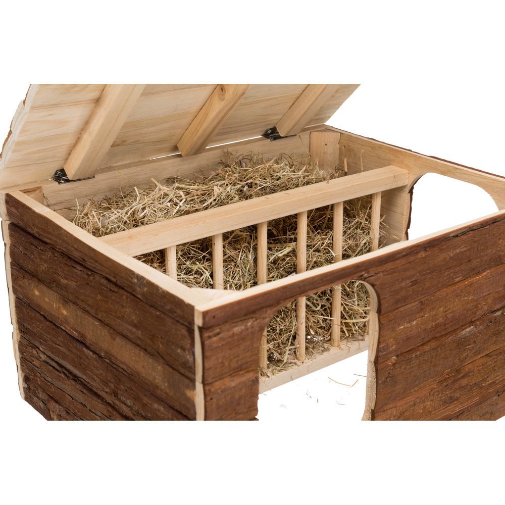 Natural Living Haus Hilke mit integrierter Heuraufe