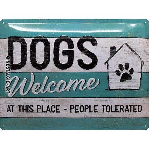 Nostalgic-Art Dogs Welcome