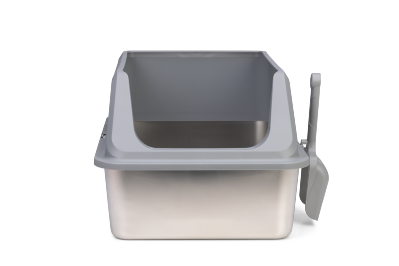 Beeztees Katzentoilette Zilva aus Edelstahl â Hygienisch, robust & komfortabel fĂŒr Deine Katze
