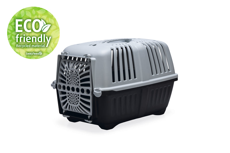 Beeztees Transportbox Praktiko Eco â Sicherer Transport fĂŒr Hund, Katze & Nager