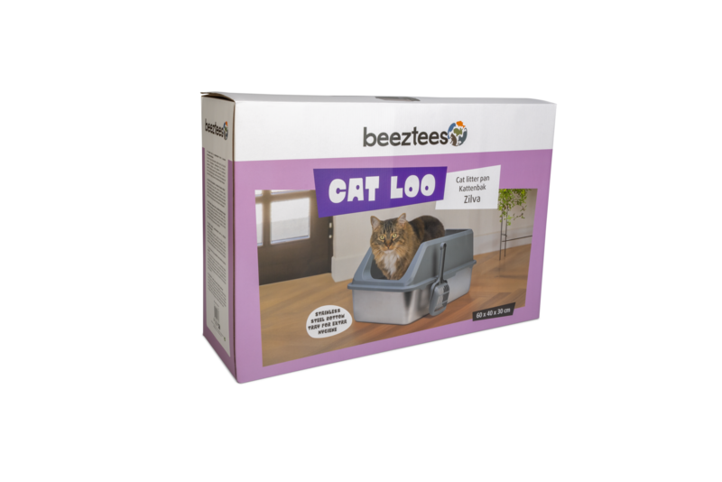 Beeztees Katzentoilette Zilva aus Edelstahl â Hygienisch, robust & komfortabel fĂŒr Deine Katze