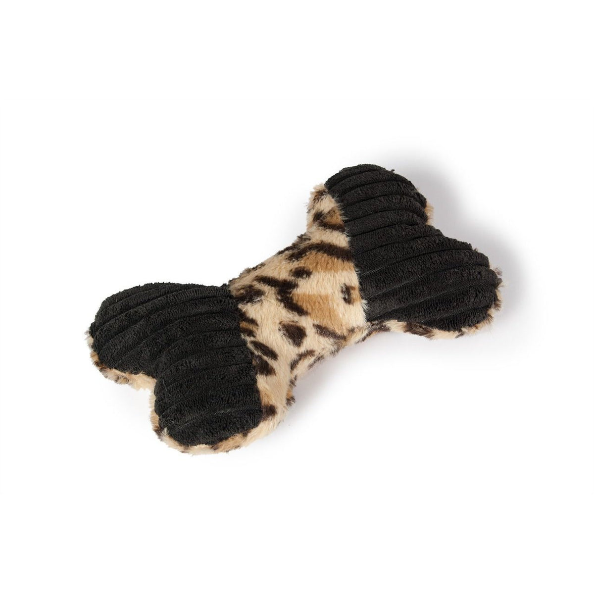Plüschknochen Safari für Hunde – Yari - L: 18 cm schwarz-braun