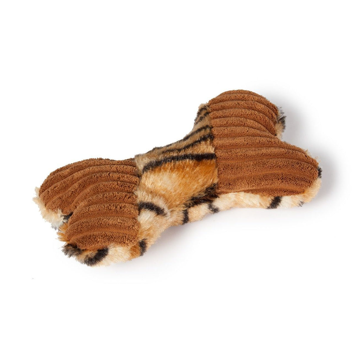 Plüschknochen Safari für Hunde – Dexi - L: 18 cm braun