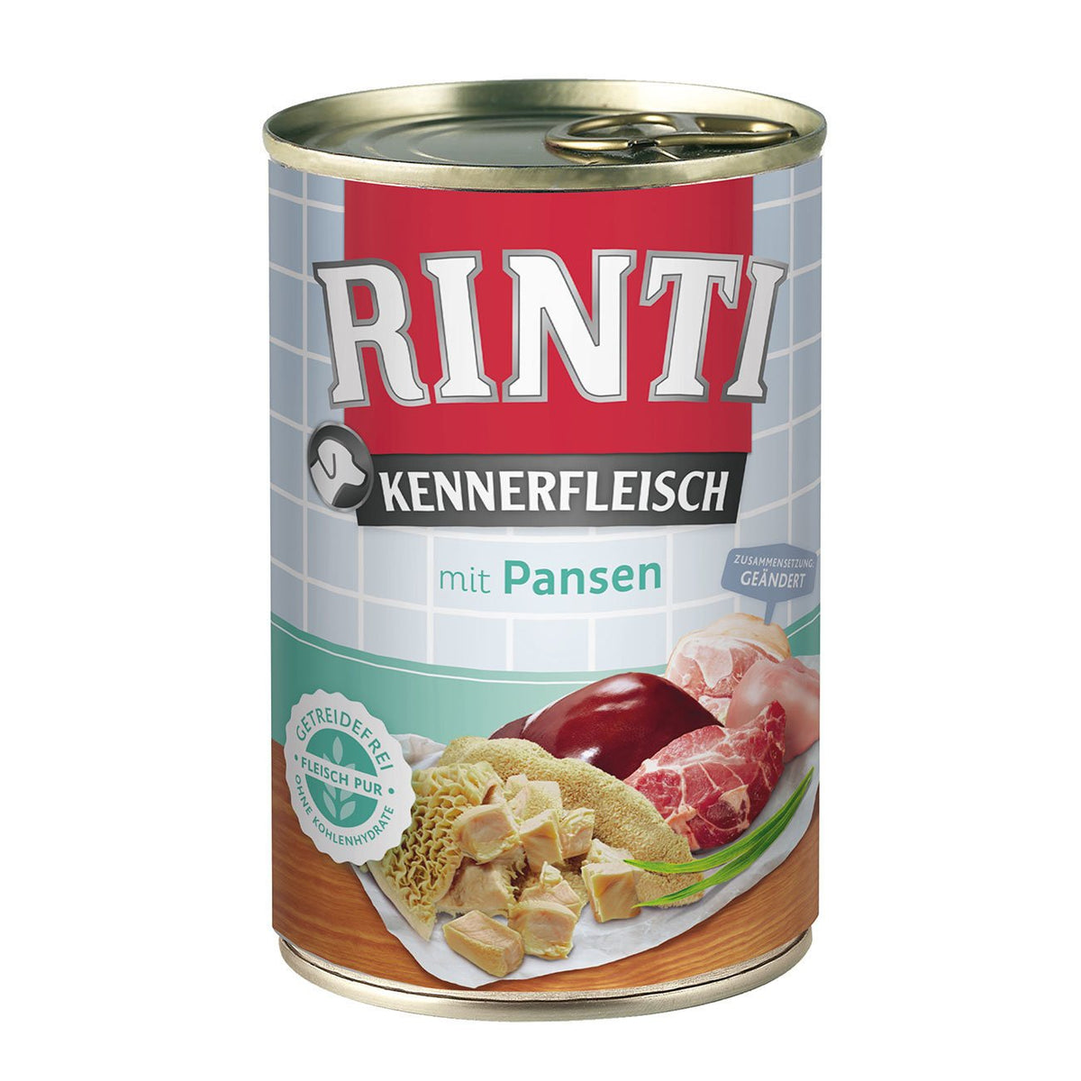 Rinti Kennerfleisch Hundefutter – 12 x 400g Pansen