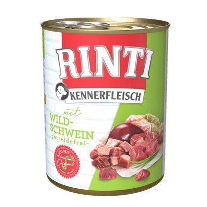 Rinti Kennerfleisch Hundefutter – 12 x 800g, Wildschwein