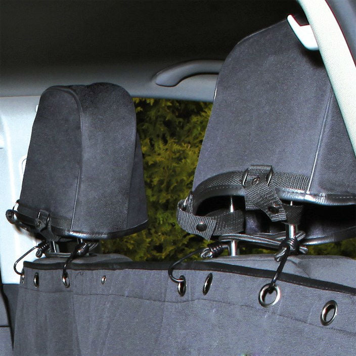 Rücksitz Auto-Schondecke teilbar mit Kopfstützen-Schutz