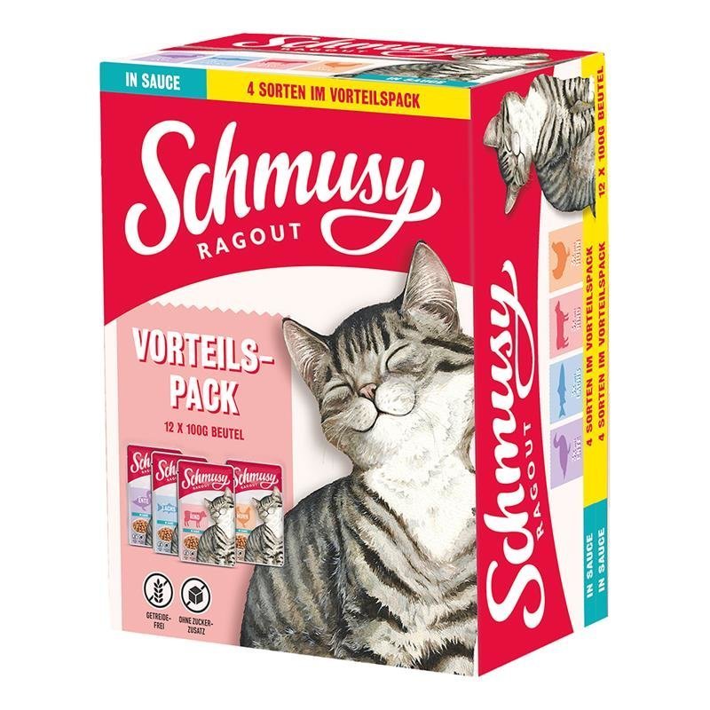 Katzenfutter Ragout in Sauce Vorteilspack – Vorteilspack 12x100g