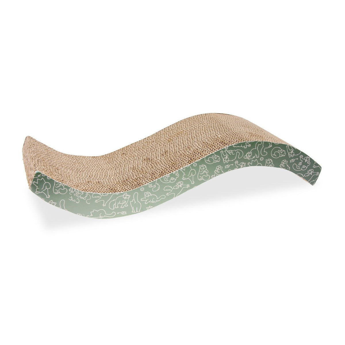 Simons Cat Kratzpappe – L: 52 cm B: 21 cm H: 10 cm, Welle