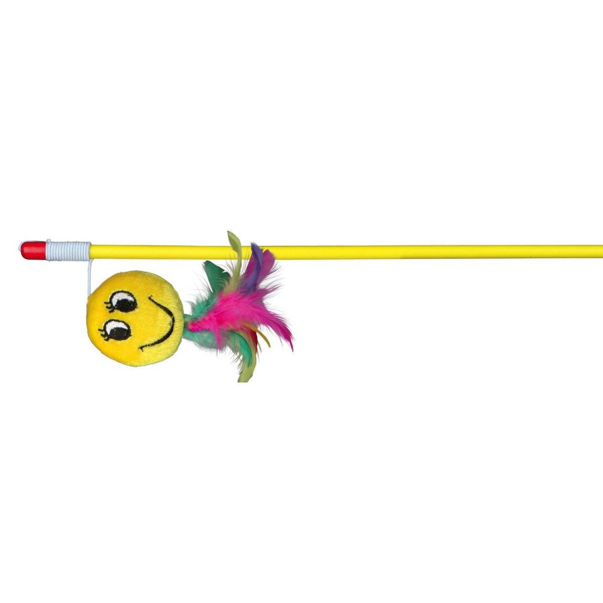 Spielangel für Katzen mit Smiley – 50 cm
