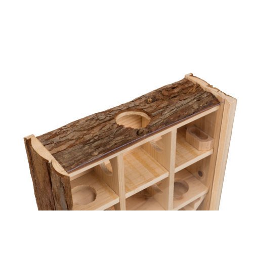 Spielturm mit Sichtscheibe für Hamster und Mäuse – 30 × 30 × 10 cm