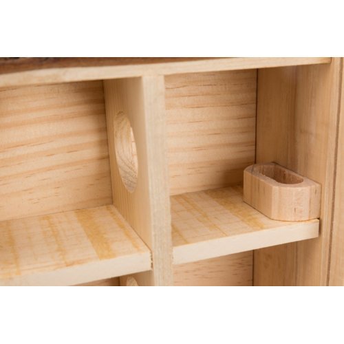 Spielturm mit Sichtscheibe für Hamster und Mäuse – 30 × 30 × 10 cm