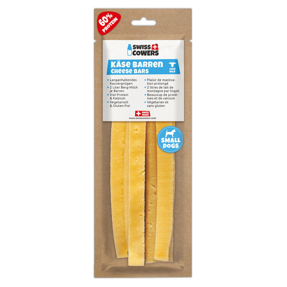 Original Käse Stangen für Hund, Käse Barren für Hunde – Original Größe S