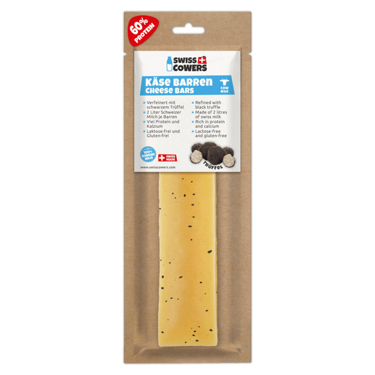 Kaukäse Stangen für Hunde, Käse Barren mit schwarzem Trüffel