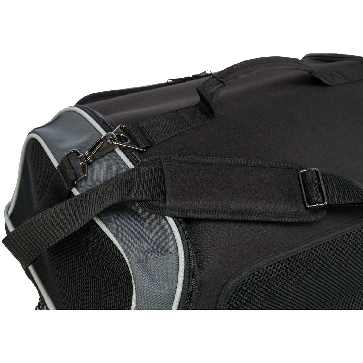 Airline Tasche Boarding – 55 × 23 × 40 cm, bis zu 7 kg, schwarz/grau