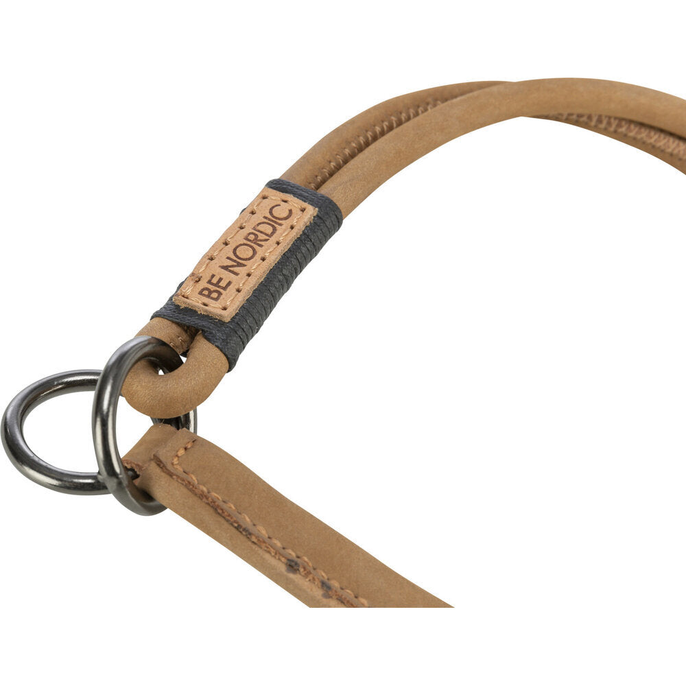BE NORDIC Zug-Stopp Hundehalsband Leder