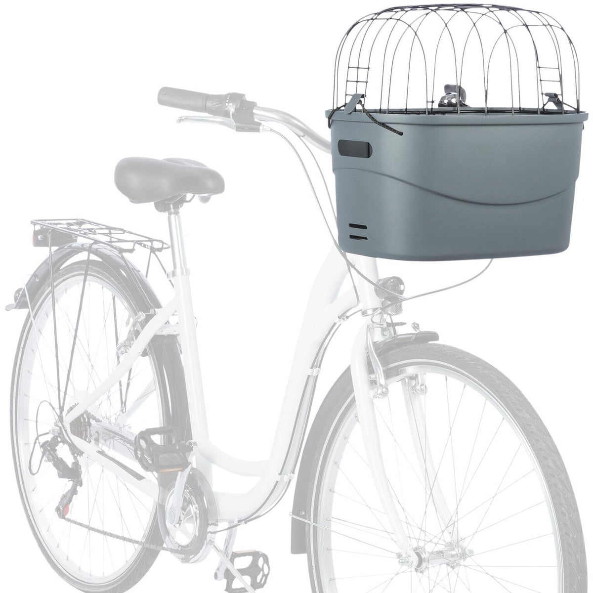 Hunde Front Fahrradkorb mit Gitter